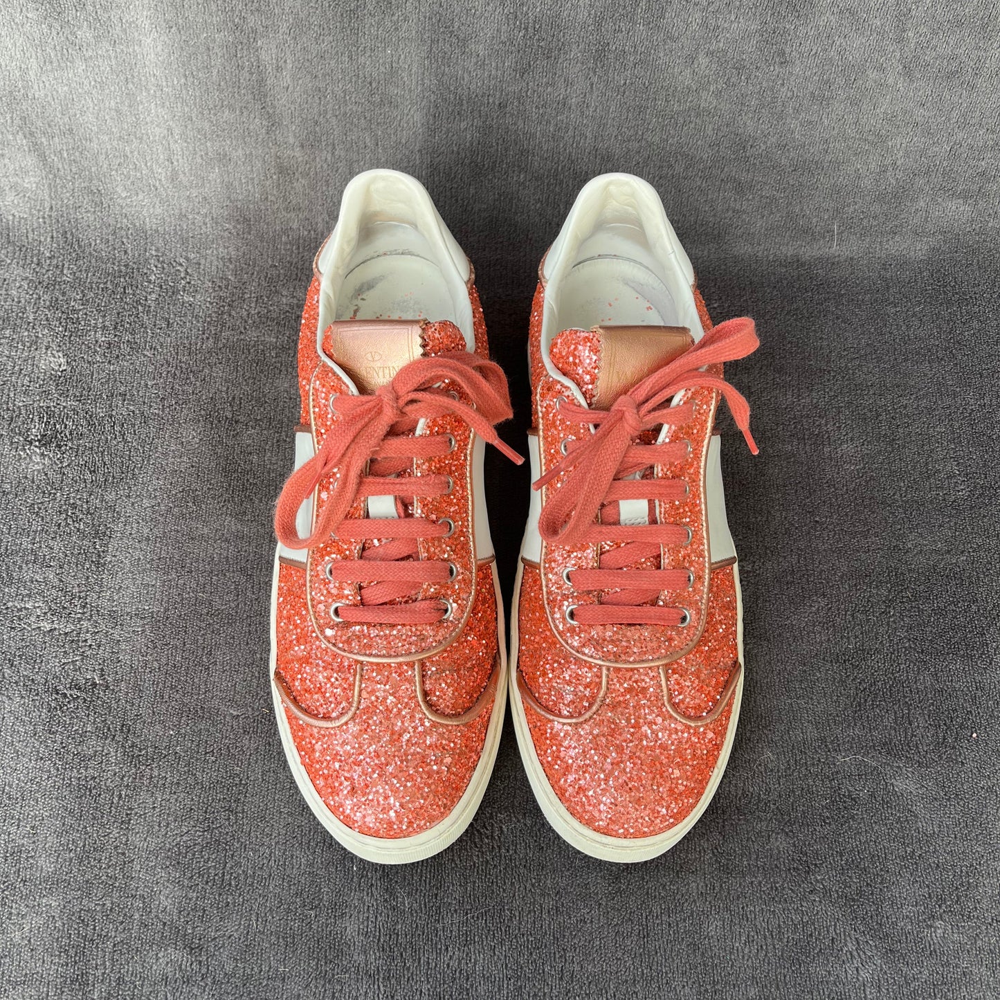 Valentino Flycrew Sneaker Glitter Pink | 38