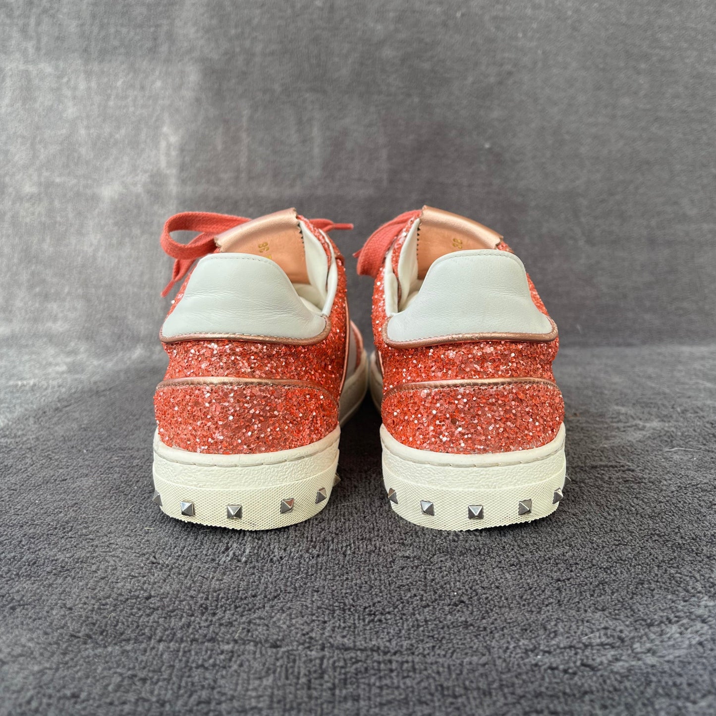 Valentino Flycrew Sneaker Glitter Pink | 38